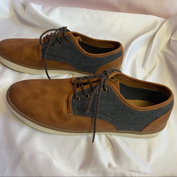 Sonoma Leather and Denim Oxford Style Shoes sz 8.5